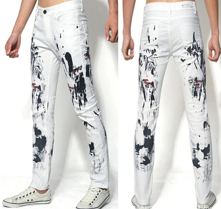 new printed jeans