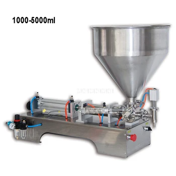 

G1WG 1000-5000ml Pneumatic Single Head Paste Filling Machine Liquid Filling Machine Cream Nail Polish Sauce Jam Bottle Filler