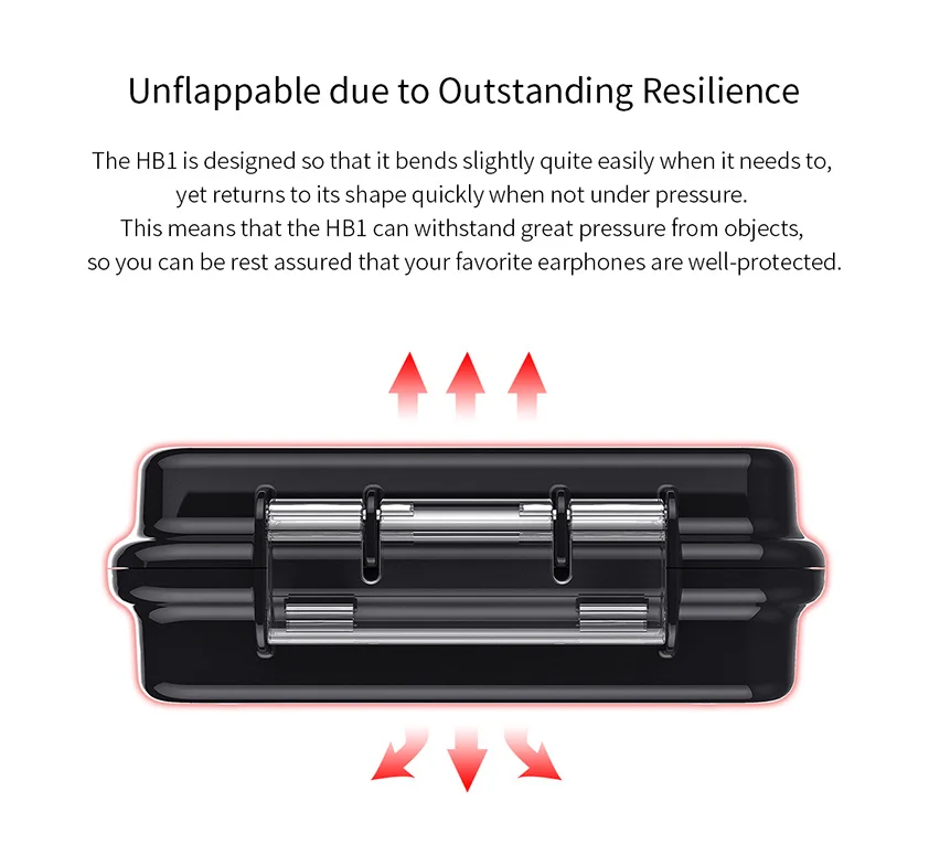 FiiO HB1 водонепроницаемый чехол для переноски наушников жесткий переносной мини защитная коробка для хранения наушников сумка