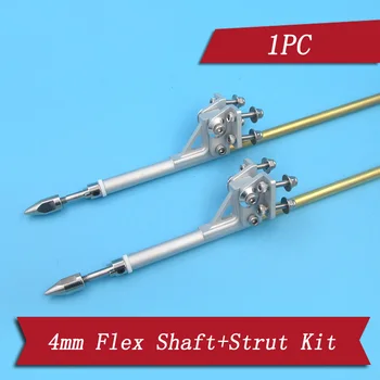 

1PC 4mm Shaft Strut+Flex Cable Kit with Propeller Nut Drive Dog Bushing Set CW CCW Parts for RC O Yacht Shrimp Boat