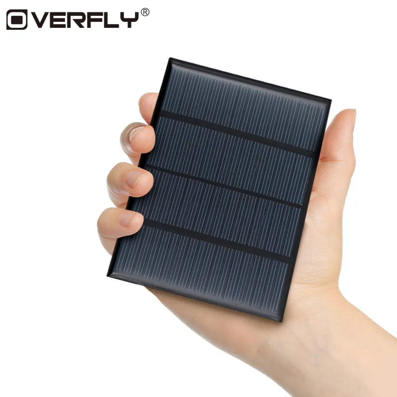 

Overfly Solar Panel Solar System DIY Epoxy 18V 1.5W Solar Panel For Battery Cell Phone Chargers Portable Solar Power Panel