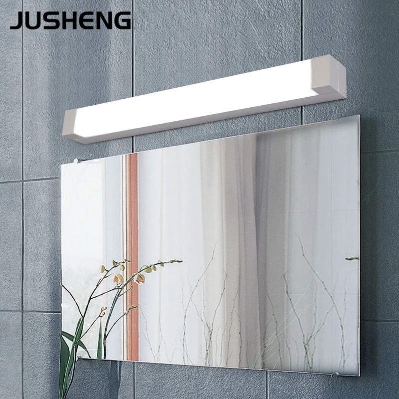 JUSHENG وحدة إضاءة LED جداريّة ضوء الحديثة الأبيض LED الحمام تركيبة إضاءة LED أضواء المرآة البالونية 9 W 12 W 14 W 16 W إضاءة داخلية