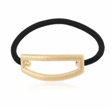 Заколки для волос для Для женщин конопли поверхности Нерегулярные геометрия туман золото волос веревки геометрический упругих волос G0508