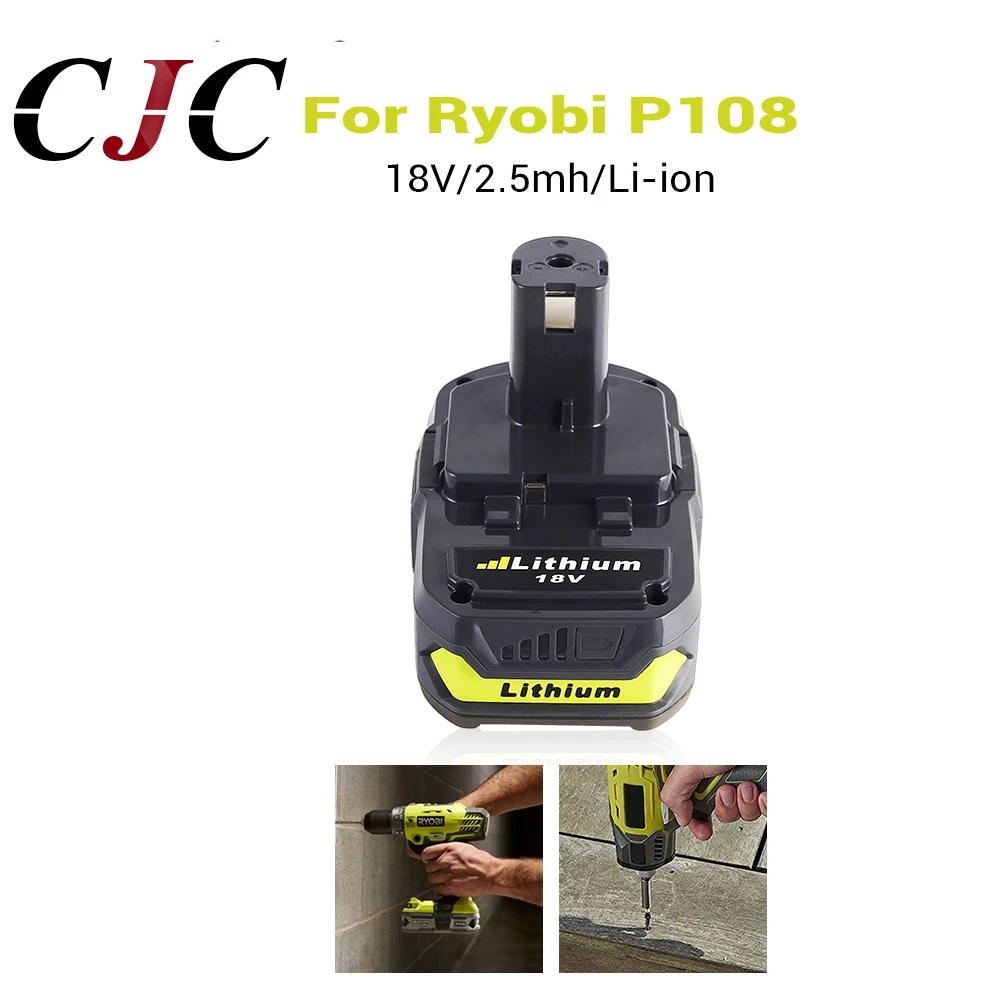 Литий ионный аккумулятор Eleoption 18 в 2500 мАч для Ryobi RB18L25 One Plus P103 P104 P105