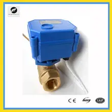 CWX-15 DN25 2-способ DC12v моторизованный латунный шаровой клапан CR05 5 проводов с сигналом обратной связи мини-Электрический клапан 1 дюймов