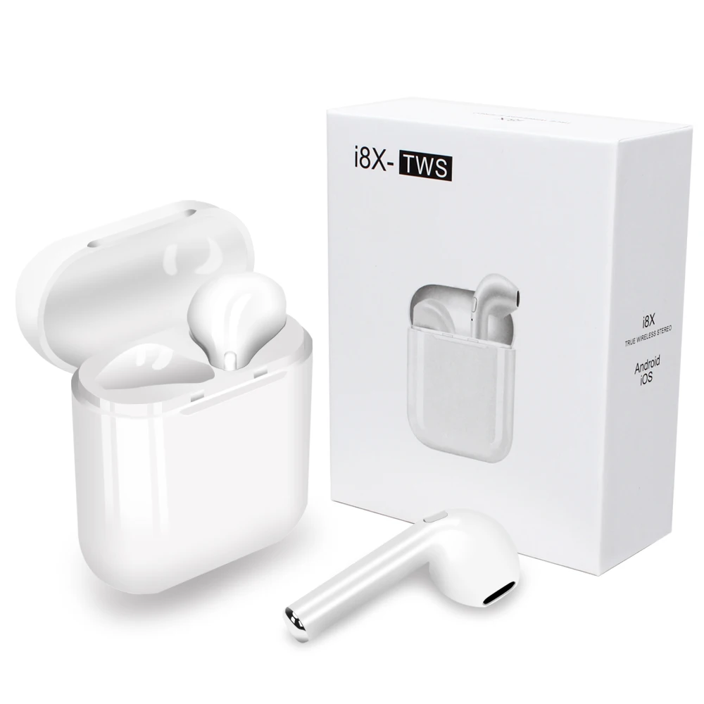 

I8X TWS Wireless Earbuds Bluetooth V4.2 Stereo Headset earphone with Mic for IPhone 7 plus 7 6s 6 plus SE Galaxy S8 Plus LG
