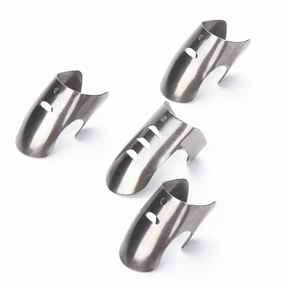 

4pcs/set Adjustable Stainless Steel Finger Hand Guard Finger Protector Knife Slice Chop Safe Slice Cooking Tools