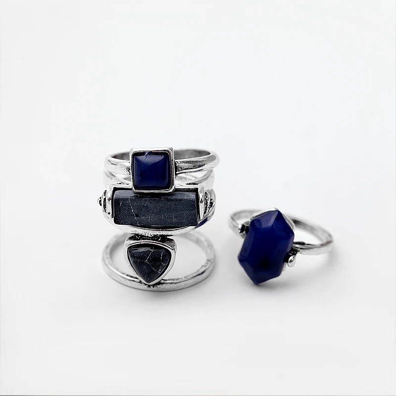 2017 Модные кольца для укладки винтажные Женские Горячие Стильные каменные бусины