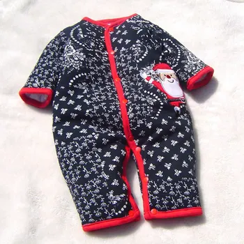 

Santa Claus Christmas Baby Boy Romper Winter Clothes Black Toddler Jumpsuit Macacao Bebe Body Infant Clothing Kids Clothes