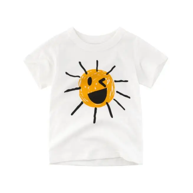 Новая футболка для мальчиков, детские базовые футболки, футболки с рисунком кактуса, детская спортивная одежда, дизайнерские рубашки для маленьких мальчиков 2-10 лет