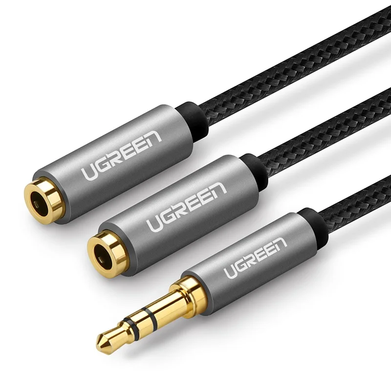 Jack 3 5mm to 2x 3 5mm Female Headphone Splitter Audio Cable 3 5 mm Jack Aux Cable Cord for Computer Microphone Cellphone