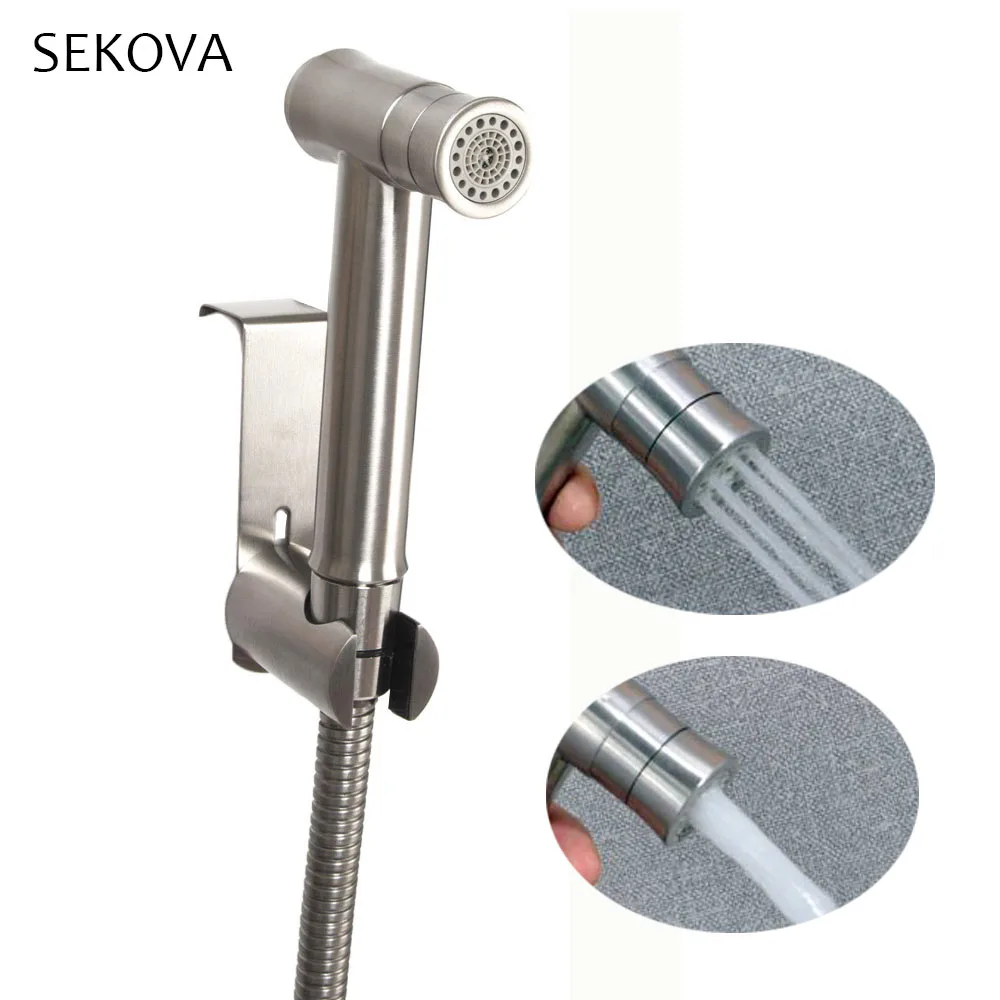 Stainless Steel Double Function Bathroom Toilet Bidet Faucet Kit