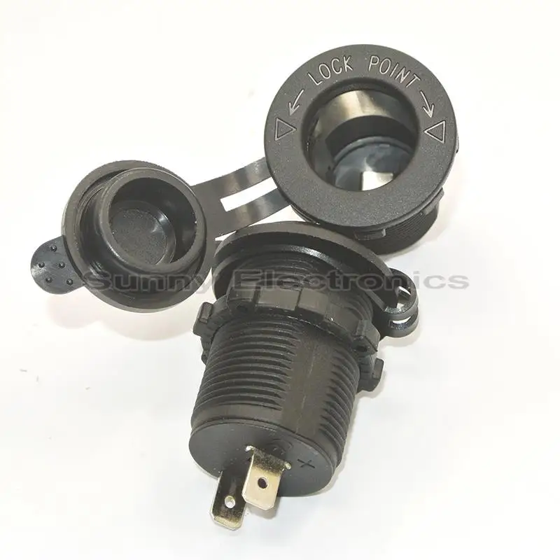 US $66.00 50pcs 12V 120W Tractor Accessory Waterproof Car Boat Motorcycle Cigarette Lighter Socket Power Plug Outlet