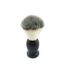 Щетка для бритья из искусственного волокна, с деревянной ручкой, средняя мягкость, Парикмахерская, мужская, для лица, для чистки бороды, 40 шт./лот, новинка