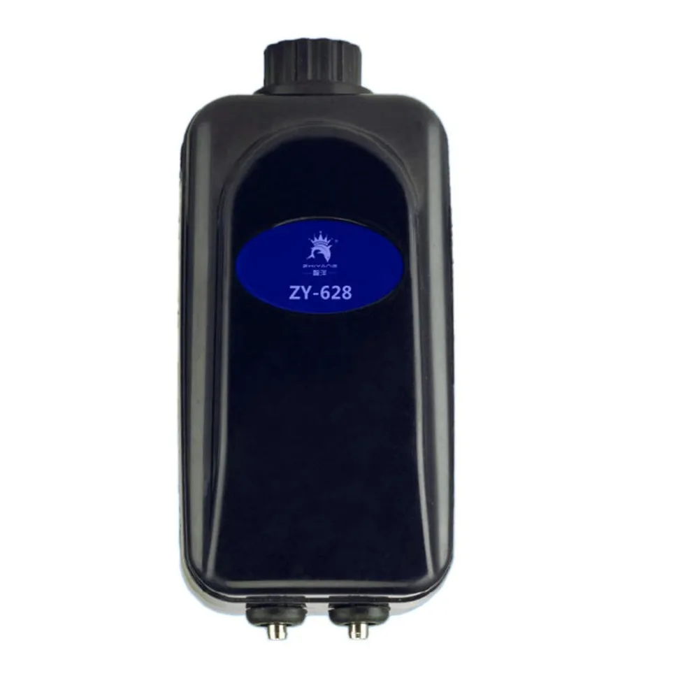 

ZY-628 8W Silent Double Hole Outlet Powerful Oxygen Pump Aquarium Air Pump Fish Tank Inflation Oxygen Noise Reduction