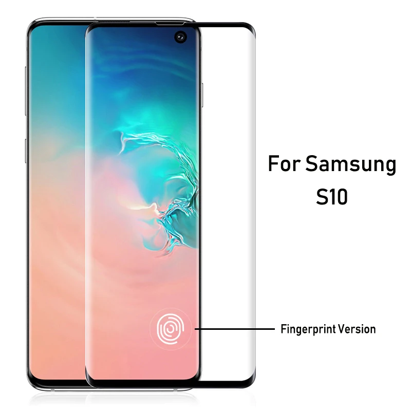 25D закаленное стекло с закругленными краями для samsung Galaxy S8 S9 S10 Plus S10E, защитное стекло на samsung Note 9 8, защитная пленка - Цвет: For Samsung S10