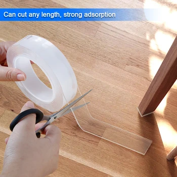 

1/3/5M Transparent Nano Magic Tape Double-sides Adhesive Tape Sticker Traceless Waterproof Electrical Tape For Home Repair