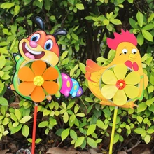 Высокое качество Китайский Зодиак ветер Спиннер ветряная мельница милый мультфильм животных Winnower детские игрушки JUN-5A