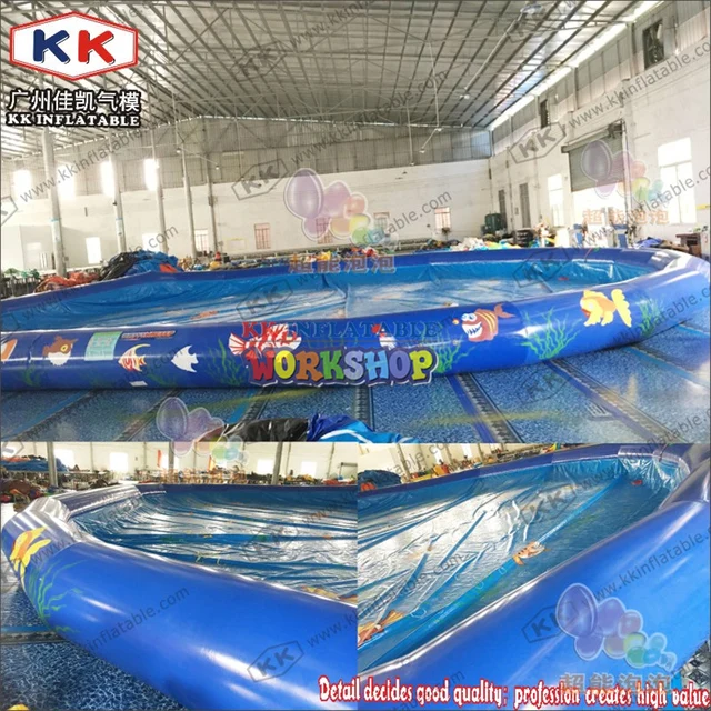 Children Weekends Activities PVC Round Inflatable Pool Family Summer Leisure Cartoon Sea World Pump Up Bath Playing Pool 3