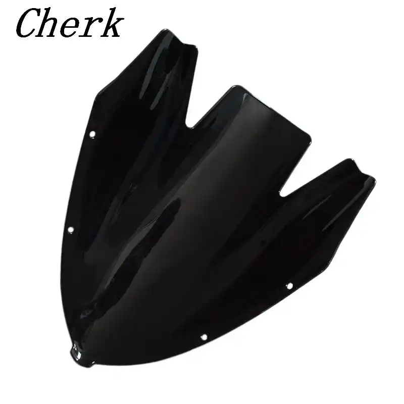 New Smoke Black Motorcycle parts DOUBLE BUBBLE Windshield Windscreen Fairing Screen ABS Shield For Kawasaki NINJA 650 ER6F 2006 2007 2008 06-08