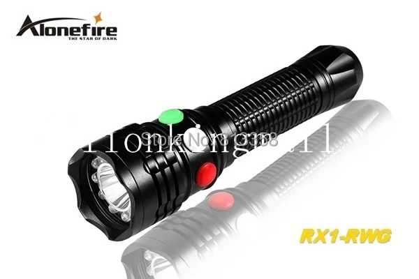 

AloneFire RX1-RWG CREE XP-E Q5 LED Red White Green light Multi-function signal lamp flashlight torch