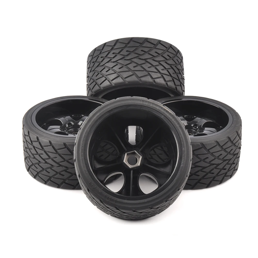 Trucks em Rodas de Estrada Pneus para Corridas de Carros de Rali Hex 1:8 rc Monster 139mm 70mm Brinquedo Acessórios Peças 4 pc - Set 17mm 7 4 pcset 17mm hex 1:8 rc monster