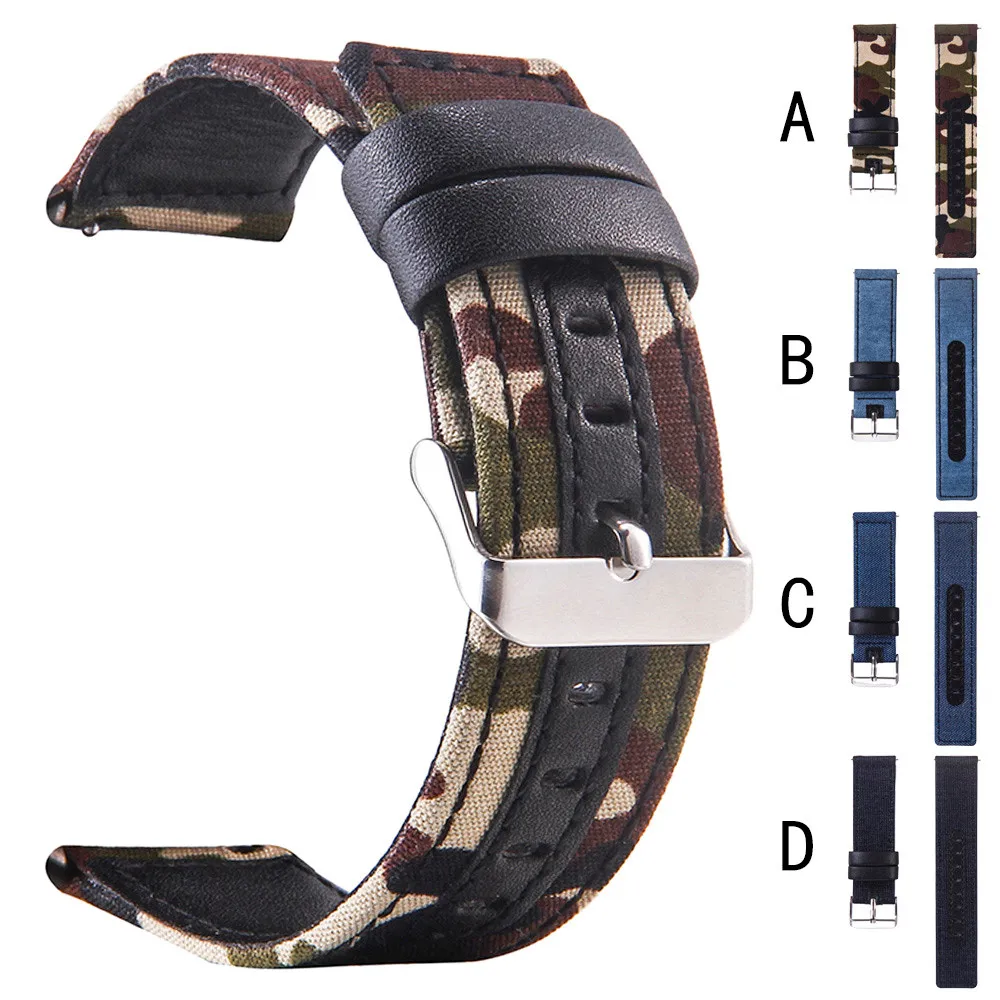 

20mm/22mm Watch Strap Nylon Adjustable Replacement Band Sport Strap For Samsung Galaxy watch 42mm/46mm Correas de reloj