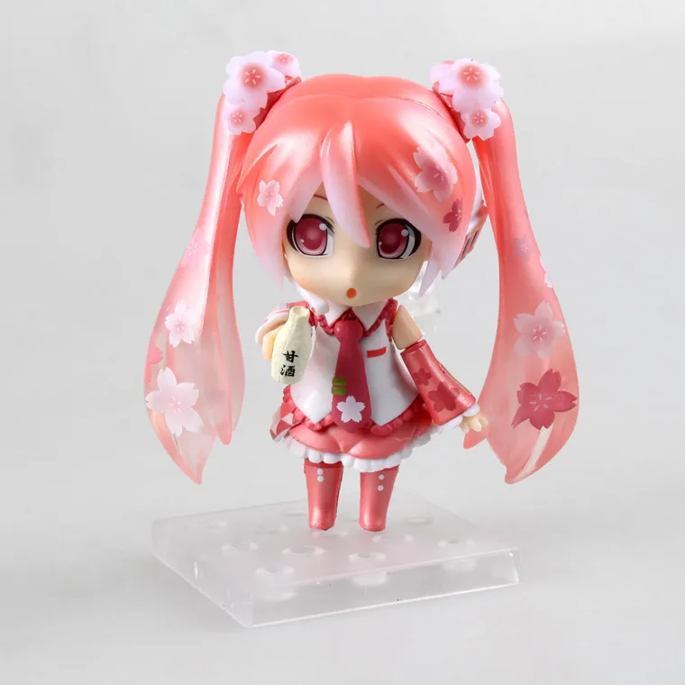 

Hatsune Miku Sakura Miku Good Smile Nendoroid #500 Quality PVC Action Figure Collection Model Toy 4" 10CM Boxed Free shipping