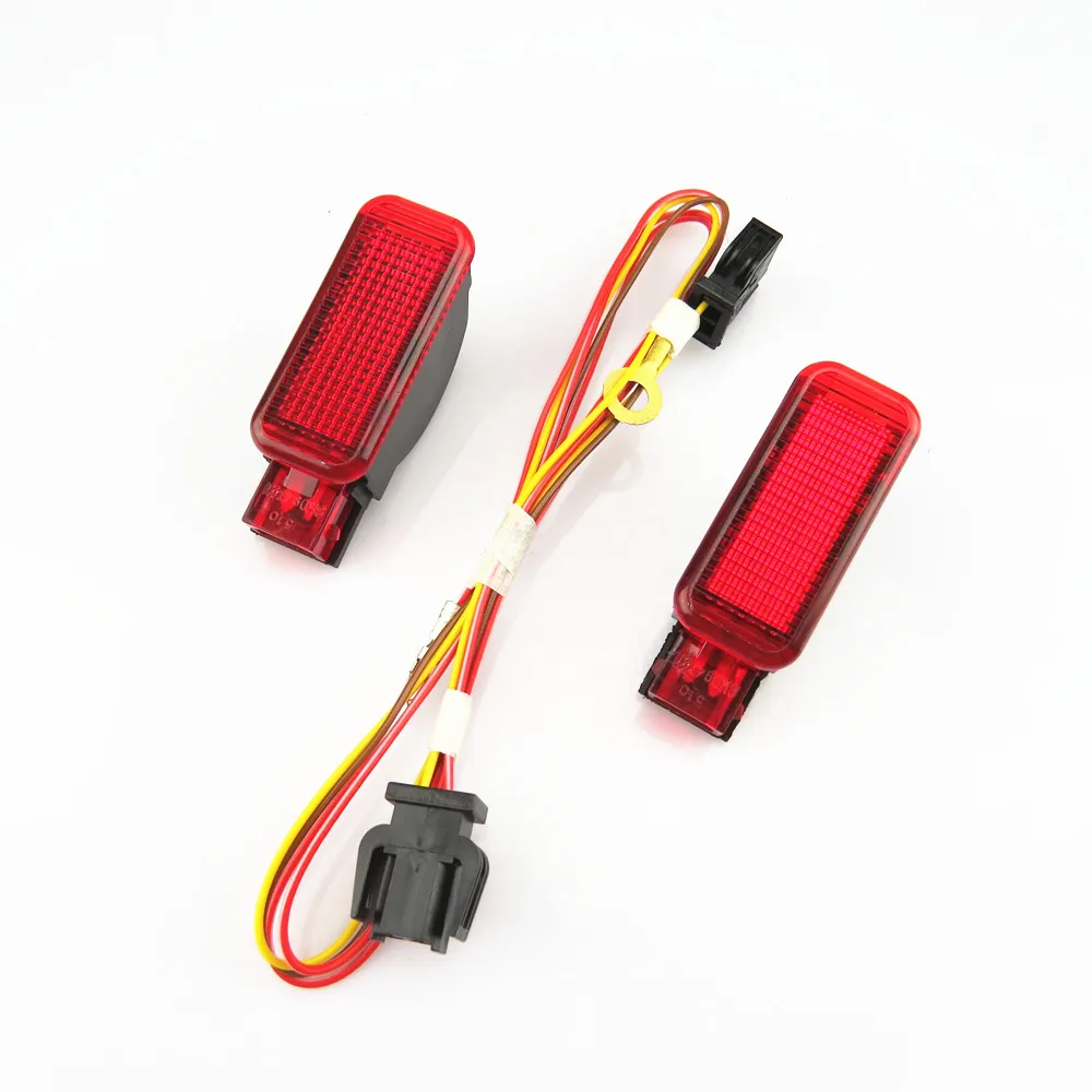 1Set Tuke Автомобильный Уплотнение Оборудование Red Door Панель Предупреждение светильник+ с вилкой ЖГУТ 8KD947411 8KD 947 411 для A7 A8 Q3 Q5 TT A3 S3 A6 S6 A4 S4 R8 RS3 RS4 - Испускаемый цвет: 1Set