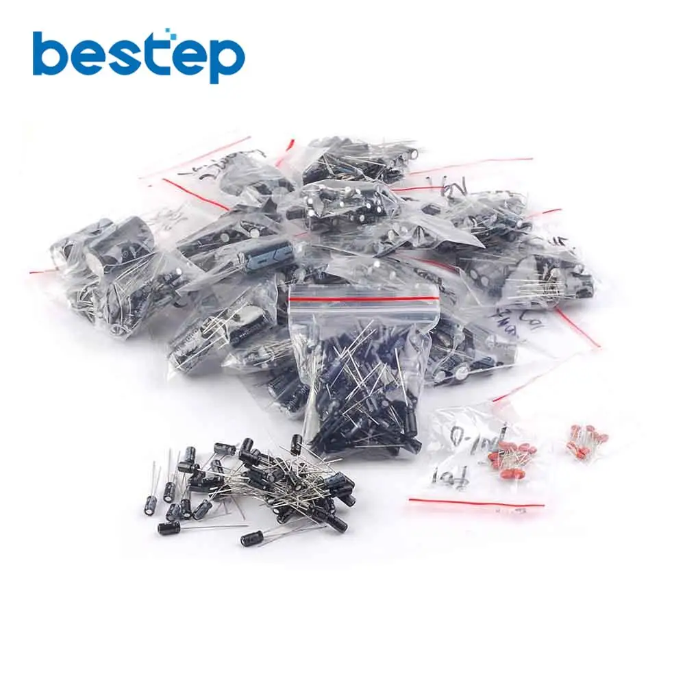 

21 Value Capacitor Assortment Kit 500pcs (0.22~4700uF)