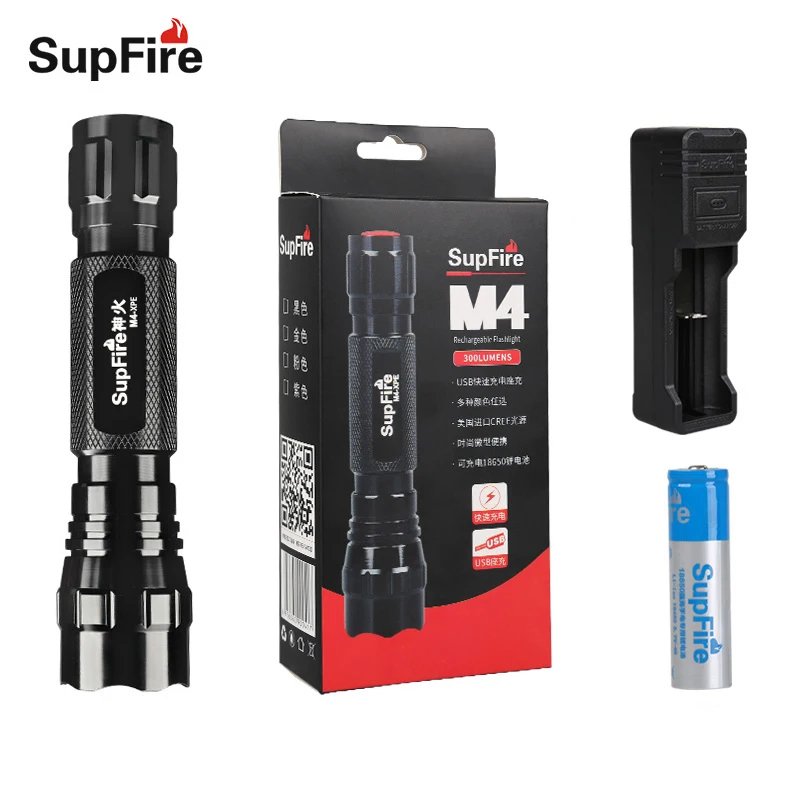 

Flashlight M4 Linterna LED Torch Light IP67 Waterproof Tactical Flash Light Lanterna for Sofirn Olight Fenix Light Cycling S029
