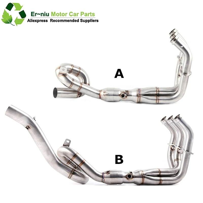 

Motorcycle exhaust muffler contact middle pipe full system slip on for YAMAHA MT-09 FT-09 MT09 FZ09 MT-07 MT07 FZ07 FZ09