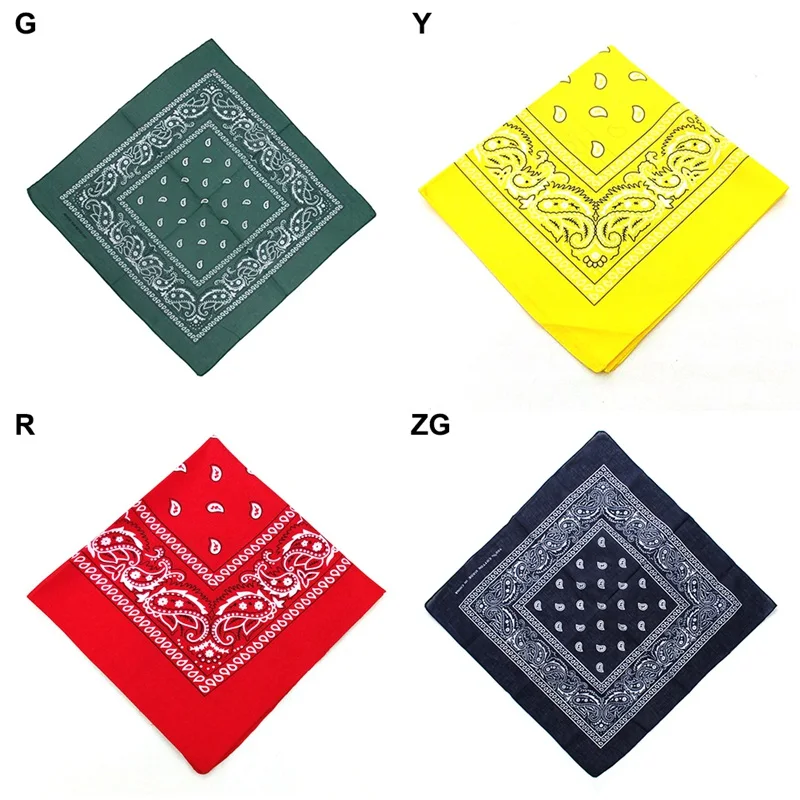 

2019 Sport Cycling Bandana Scarf Large Vintage Style Printed Seamless Cotton Headband Head Wrap Kerchief