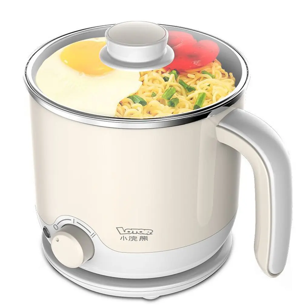 

70C2 Dormitory Home Electric Food Steamer Deep Fry Cooker Multi-Function Cooking 600W Non-Stick Steamer