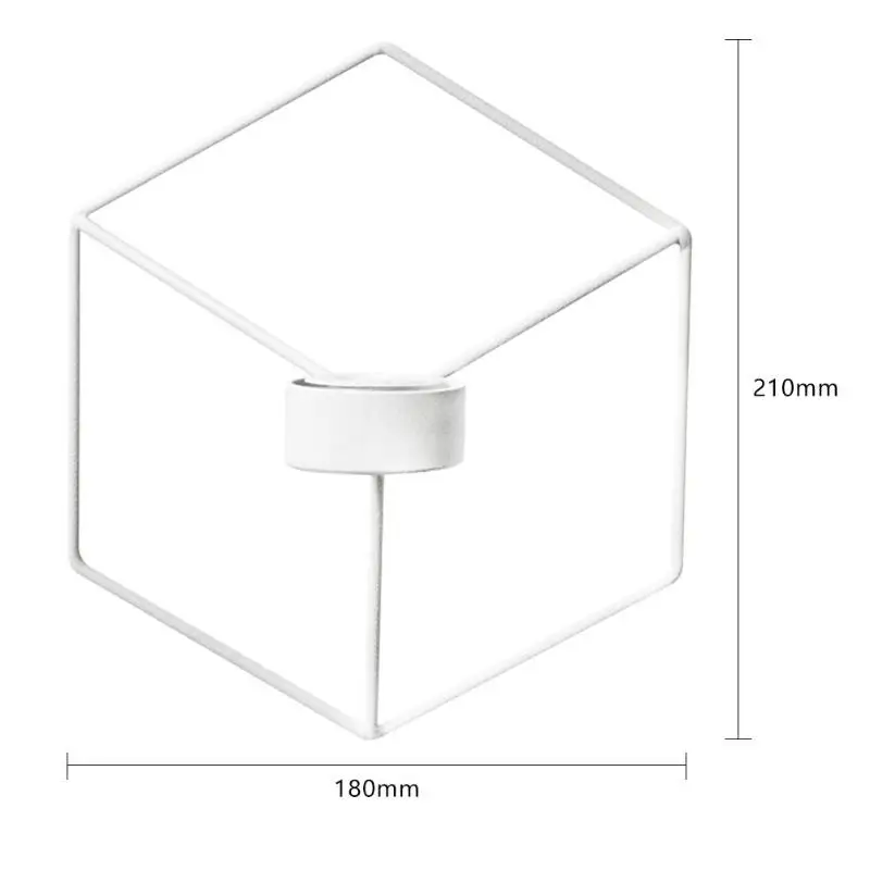 3D геометрический подсвечник металлический настенный подсвечник бра соответствующие маленькие телайт дома орнаменты свадебное украшение