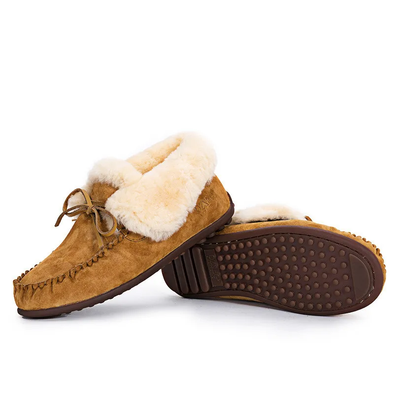 

Women Winter Boots Fashion Ankle Snow Boots Female Warm Real Fur Plush Insole High Quality Botas Slip on Mujer hand made shoes