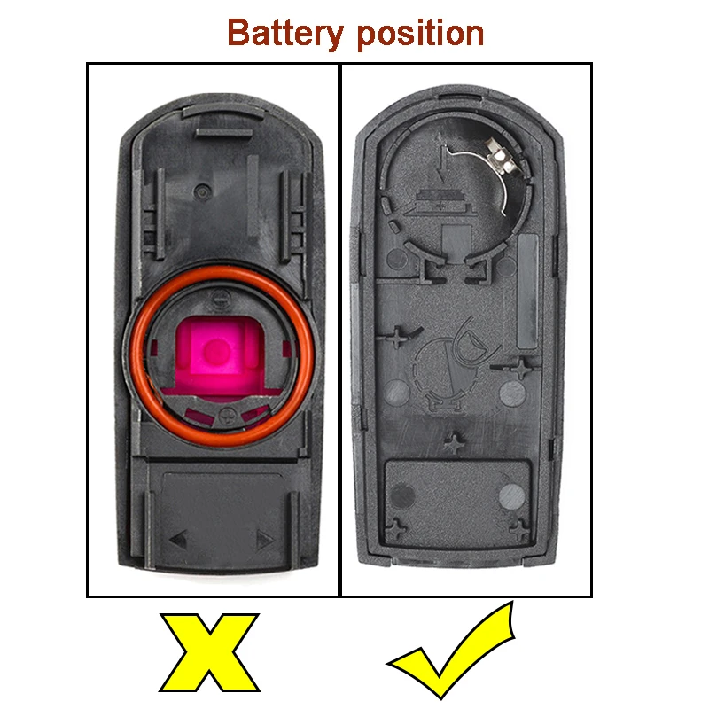 KEYECU 10x для Mazda 3, 5, 6, CX-5 CX-7 CX-9 Замена 2/3/2+ 1/3+ 1/4 кнопки смарт-пульт дистанционного управления автомобильный ключ чехол для ключей с лезвием