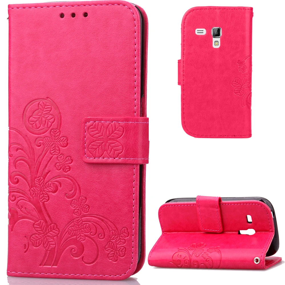 

Luxury Leather Wallet Cover Case For Samsung Galaxy S Duos S7562 GT-S7562 gt 7562 Trend Plus S7580 S7582 GT-S7580 GT-S7582