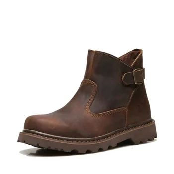 

New Women's Boots High Quality Genuine Leather Fashion Boots Woman Leisure Autumn Winter Female Tooling Boots