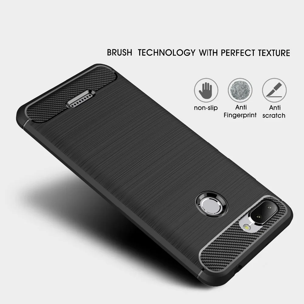 cheap Fashion Cases For Xiaomi Redmi 6A 6a Silicone Armor Bumper Shockproof Carbon Fiber Back Cover Rugged Case for Redmi 6 5.45 inch