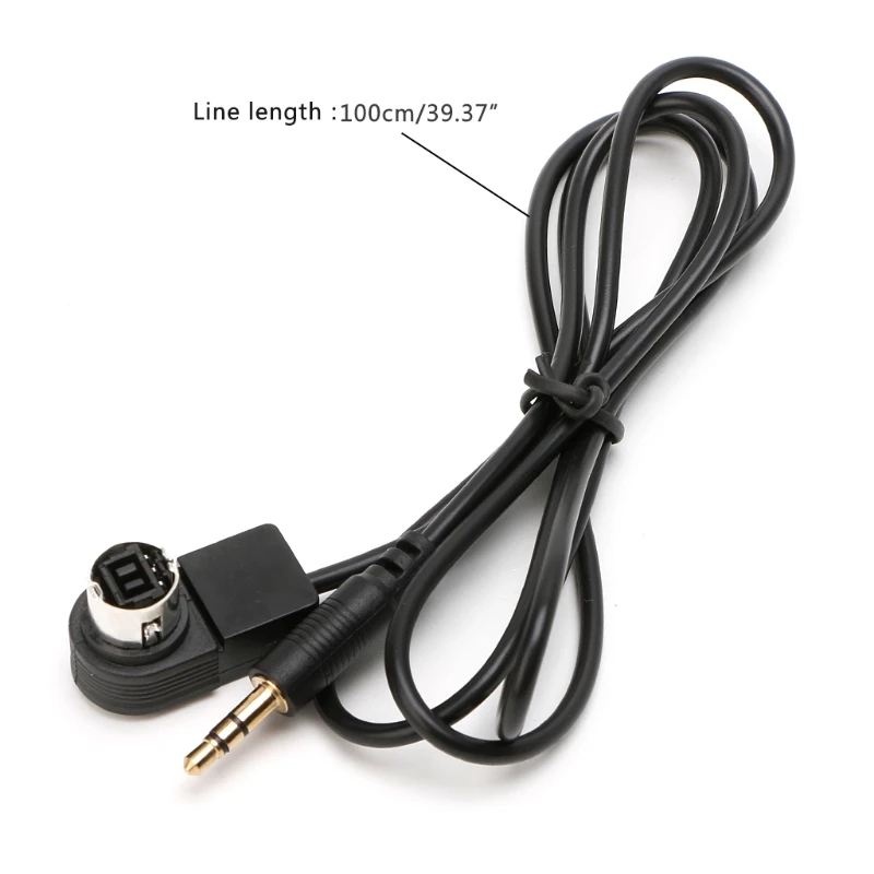 New Fashion 3.5mm Car Aux Input Cable Mini Plug Jack For Alpine Ai-net Iphone Mp3 Ornate
