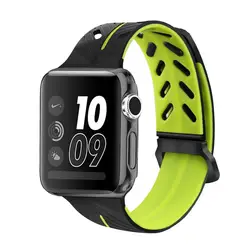 Mu sen Спорт Силиконовый ремешок для apple watch Series 3/2 заменить браслет ремешок Ремешок Watchstrap для apple watch 42mm 38 мм