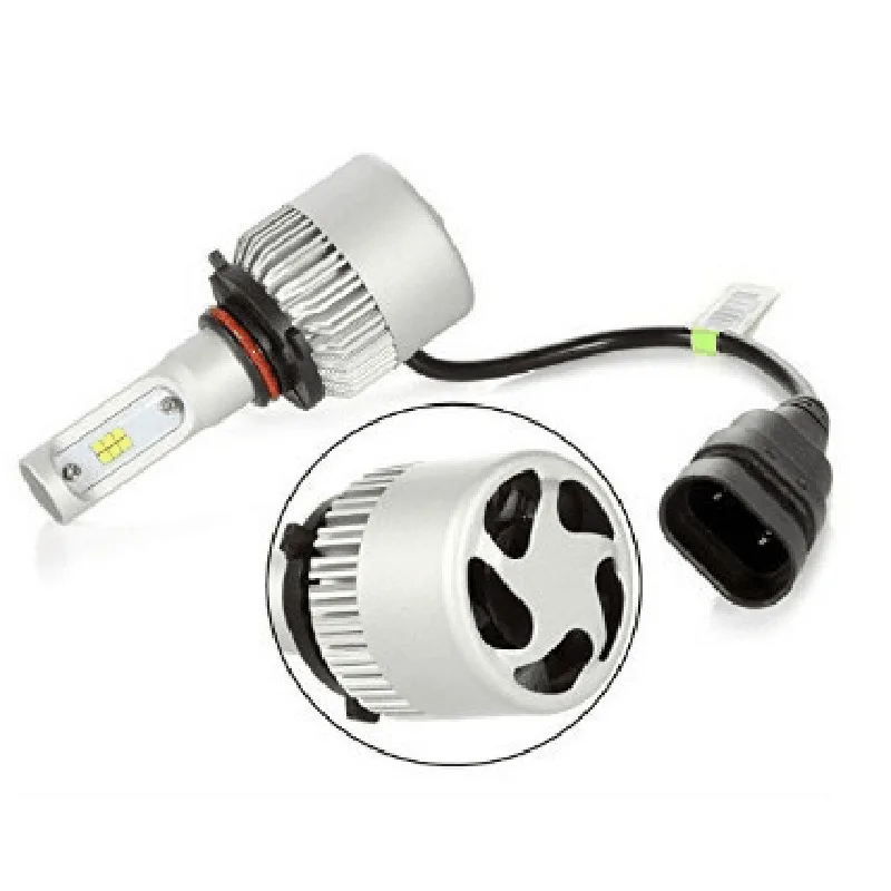 Светодиодные автолампы 10X S2 H1 H3 H4 H7 H8 H9 H11 9005 9006 72 Вт 6500 лм|Передние LED-фары для авто| |