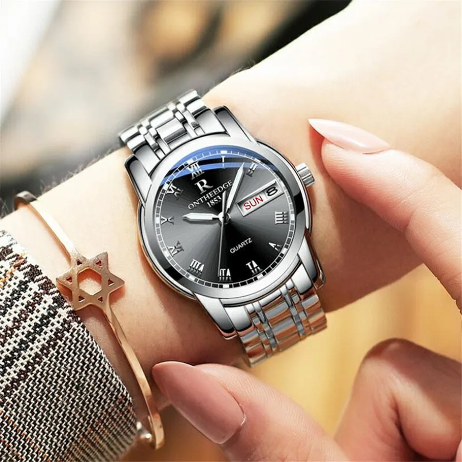 Top Brand Luxury Mens Ladies Watches Quartz Fashion Auto Date Watch Waterproof Men Women's Casual Luminous Wrist watch 2019 