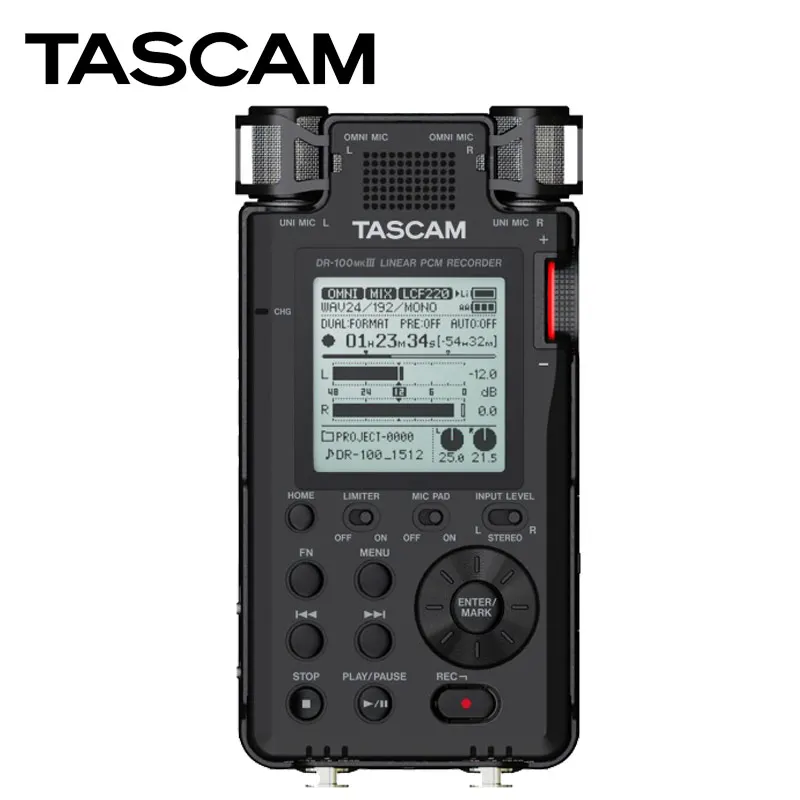 

TASCAM DR-100MKIII recorder upgrade lithium battery double recording 192Khz/24bit compatible l