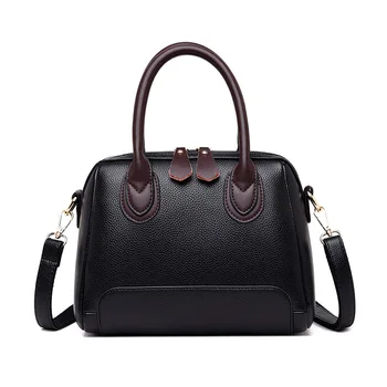 

ICEV 2019 fashion brand boston handbag soft pu leather women shoulder bags solid small shell clutch crossbody bag top handle sac