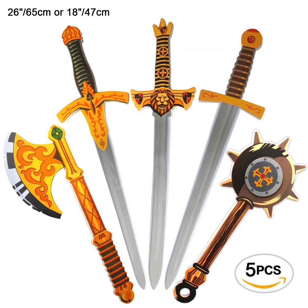Набор игрушечных мечей из пены EVA, оружие воина, Игрушечная модель, игрушки, фигурки, ролевые игры для детей, разные конструкции, ролевые игры