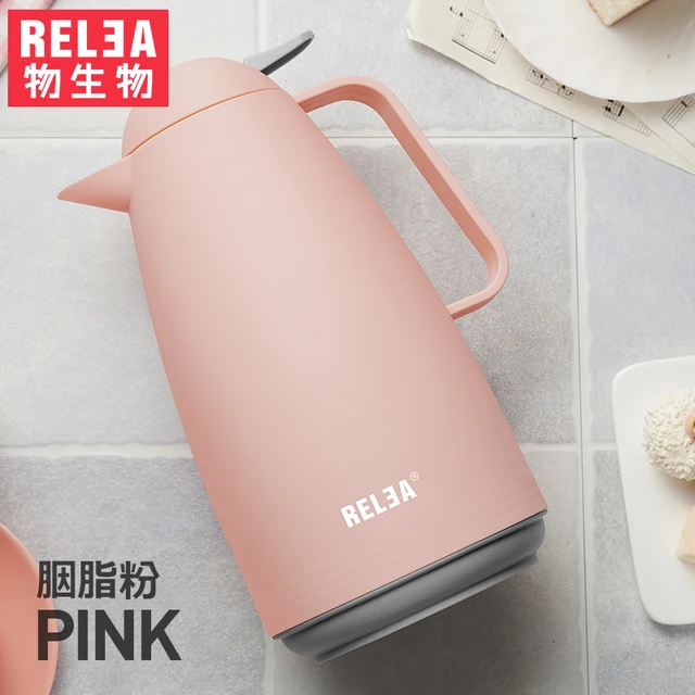 Best Offers 1000ml Europe style Thermal Jug Vacuum Insulated glass inner tank thermos Carafe household vacuum Insulation kettle BPA free