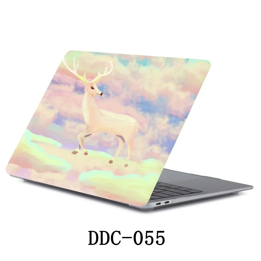 Printed Deer Coque For MacBook Air Pro Retina 11 12 13 15 mac Book Air 13 Pro 15.4 13.3 2018 Touch Bar Cartoon PVC Laptop Case  (7)