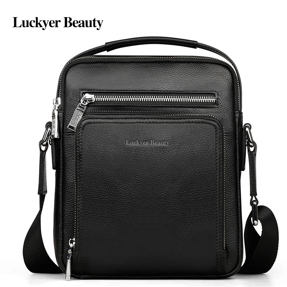 Genuine Leather Designer Men S Single Shoulder font b Bag b font Luxury font b Bags